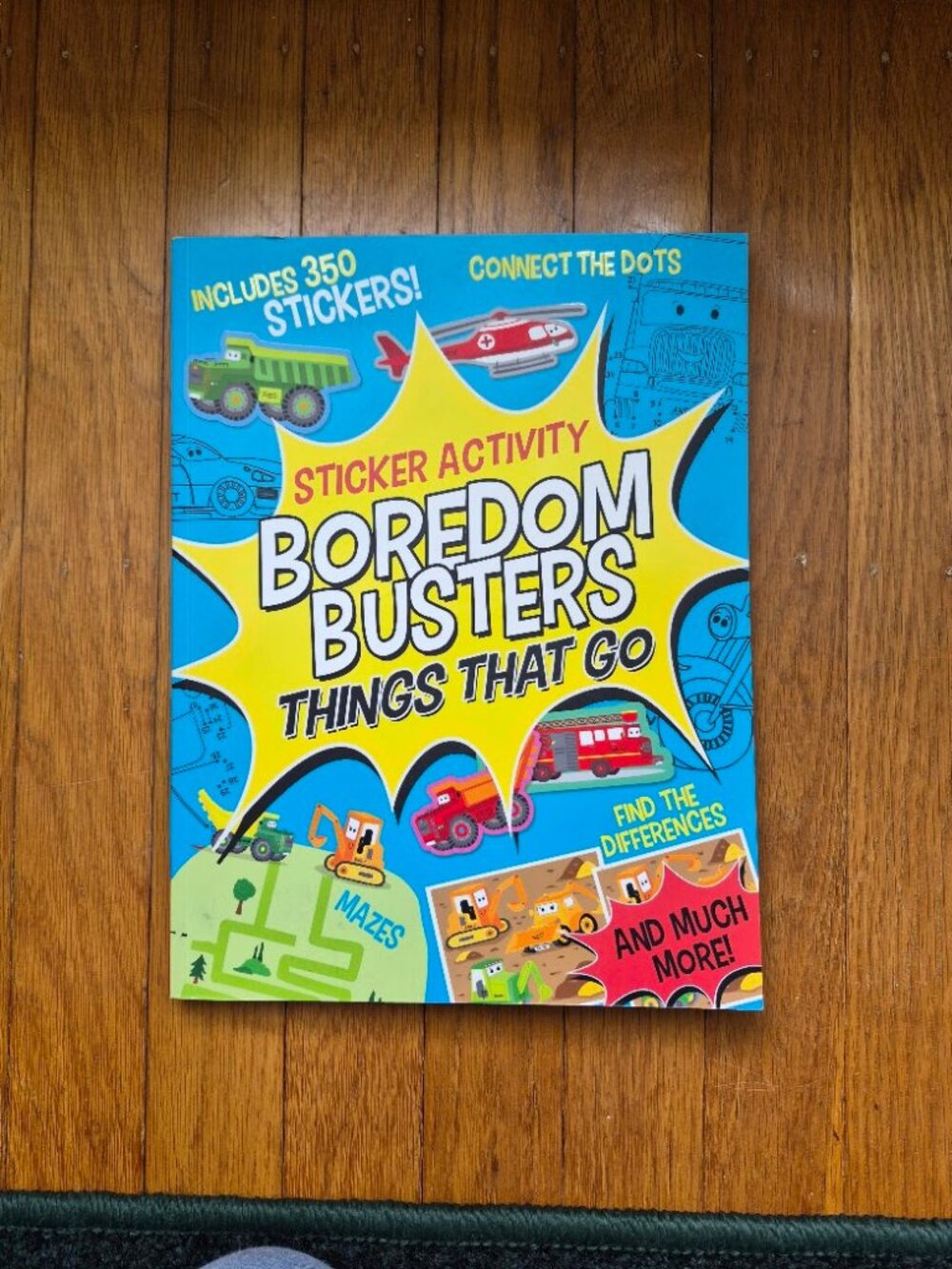 NEW--Sticker Activity Boredom Busters Things That Go Book